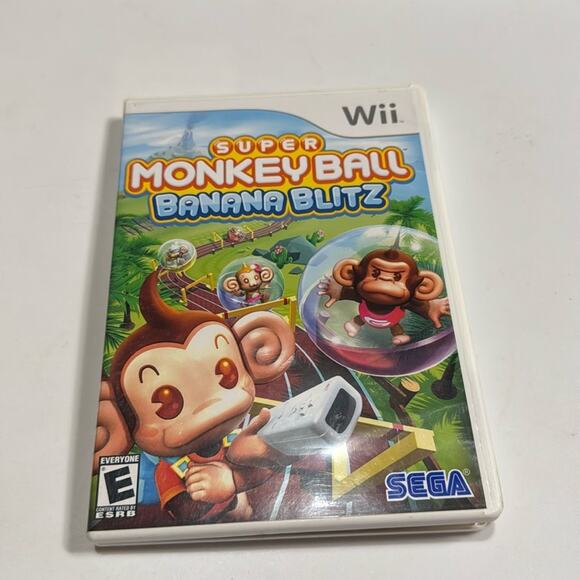 Nintendo Wii Super Monkey Ball Banana Blitz Game - Picture 1 of 4